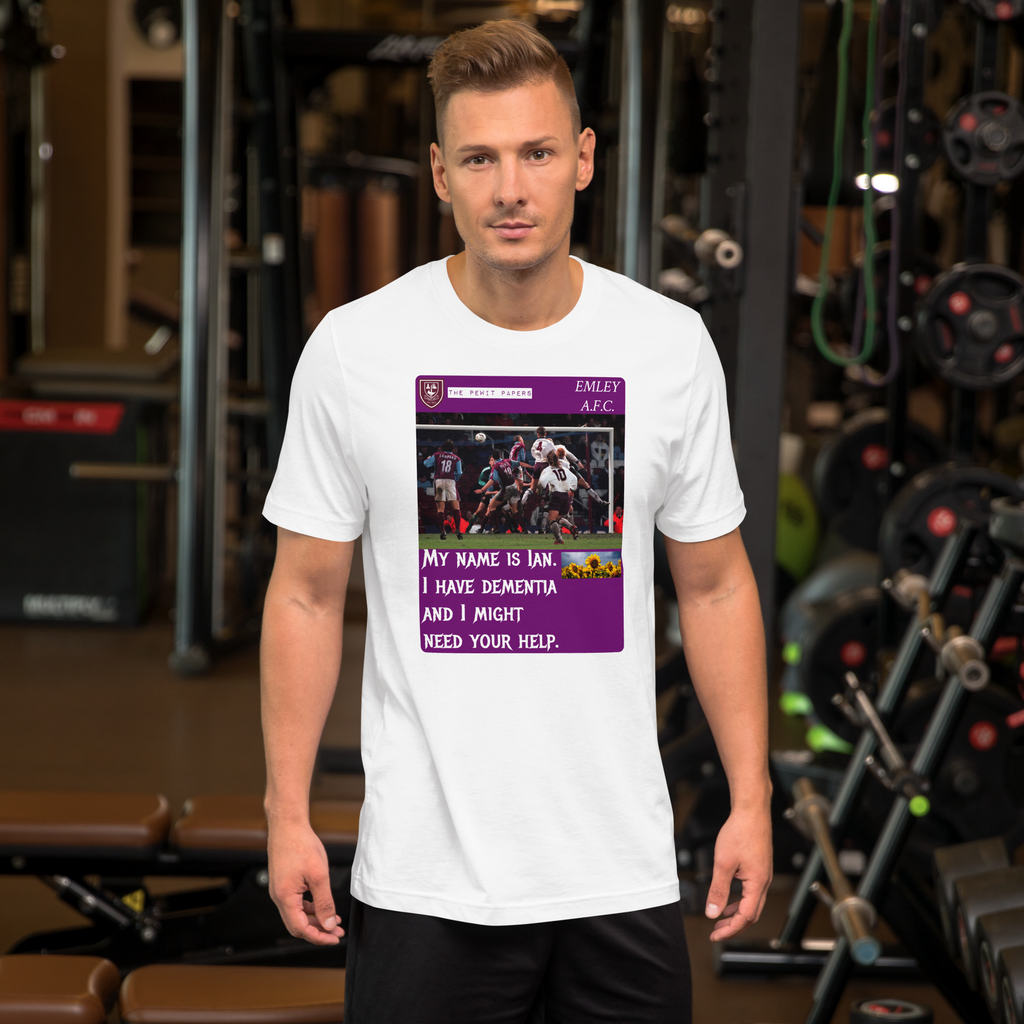 Customised Tee Shirt with uploaded graphic and text and unique configurable QR code